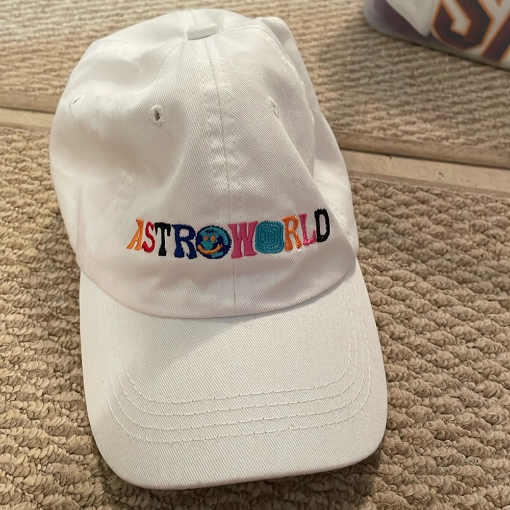 White Astroworld dad hat